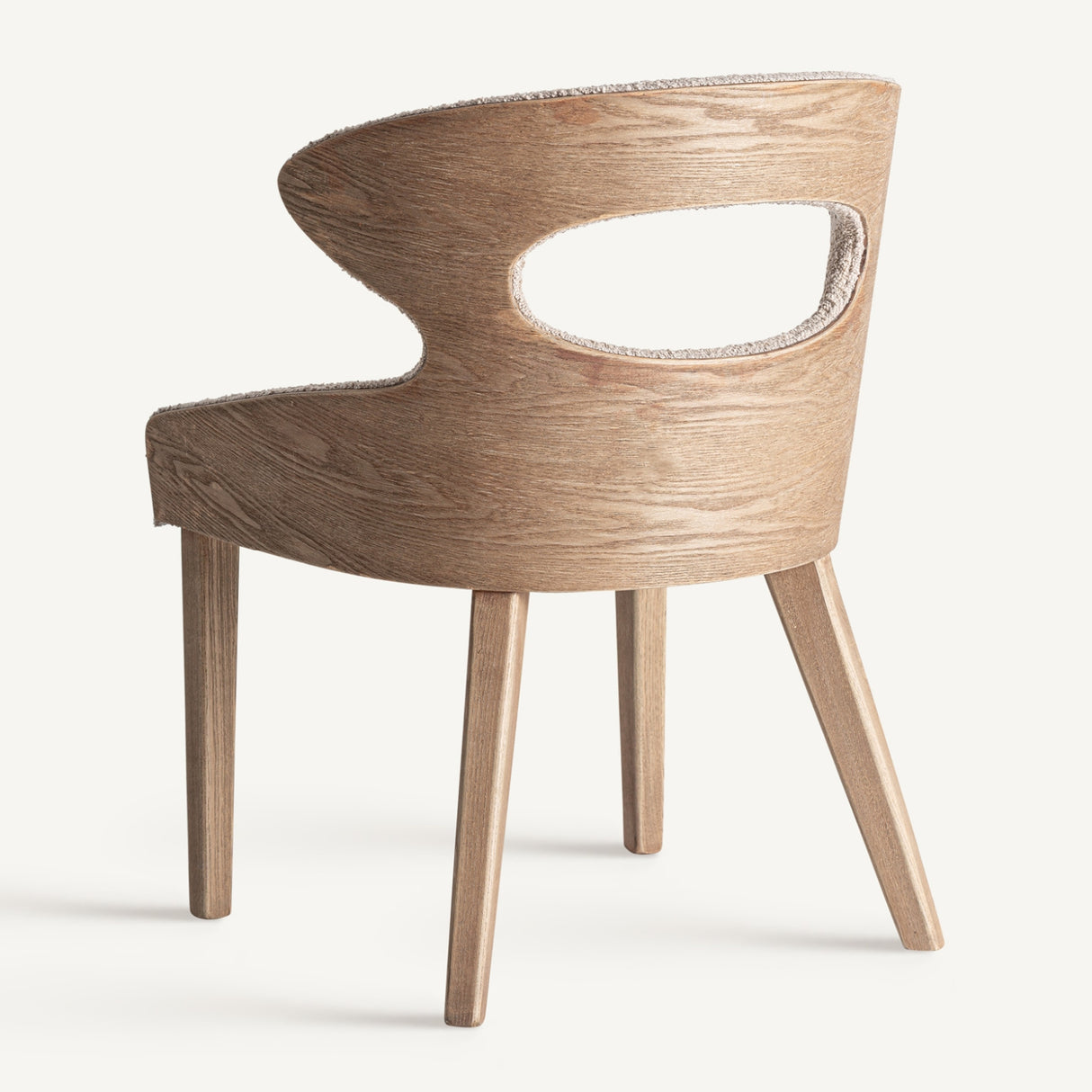Beige Cutout Back Dining Chair | Oroa.com