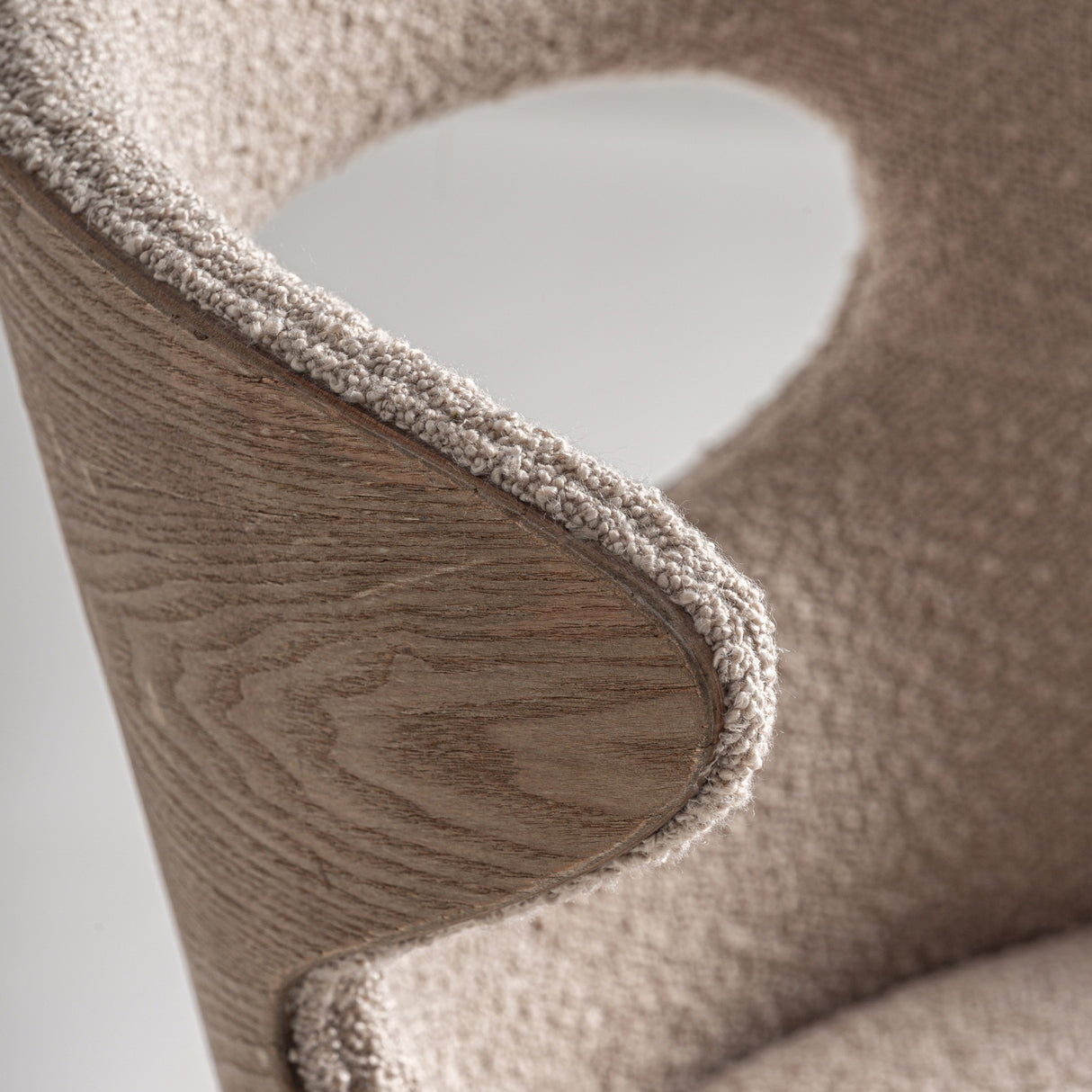 Beige Cutout Back Dining Chair | Oroa.com
