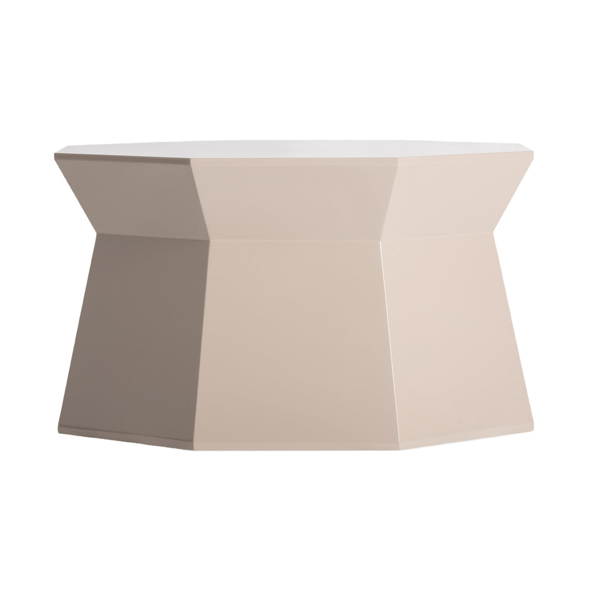 Modern European furniture - Cream Octagonal Side Table - www.oroa.com | Oroa.com