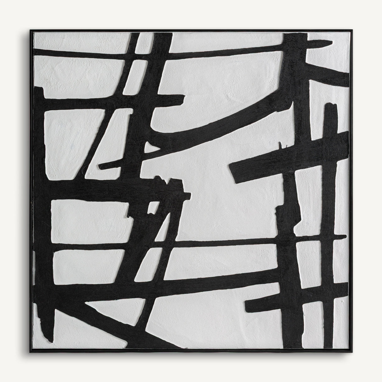Black Paint Contemporary Wall Art | Oroa.com