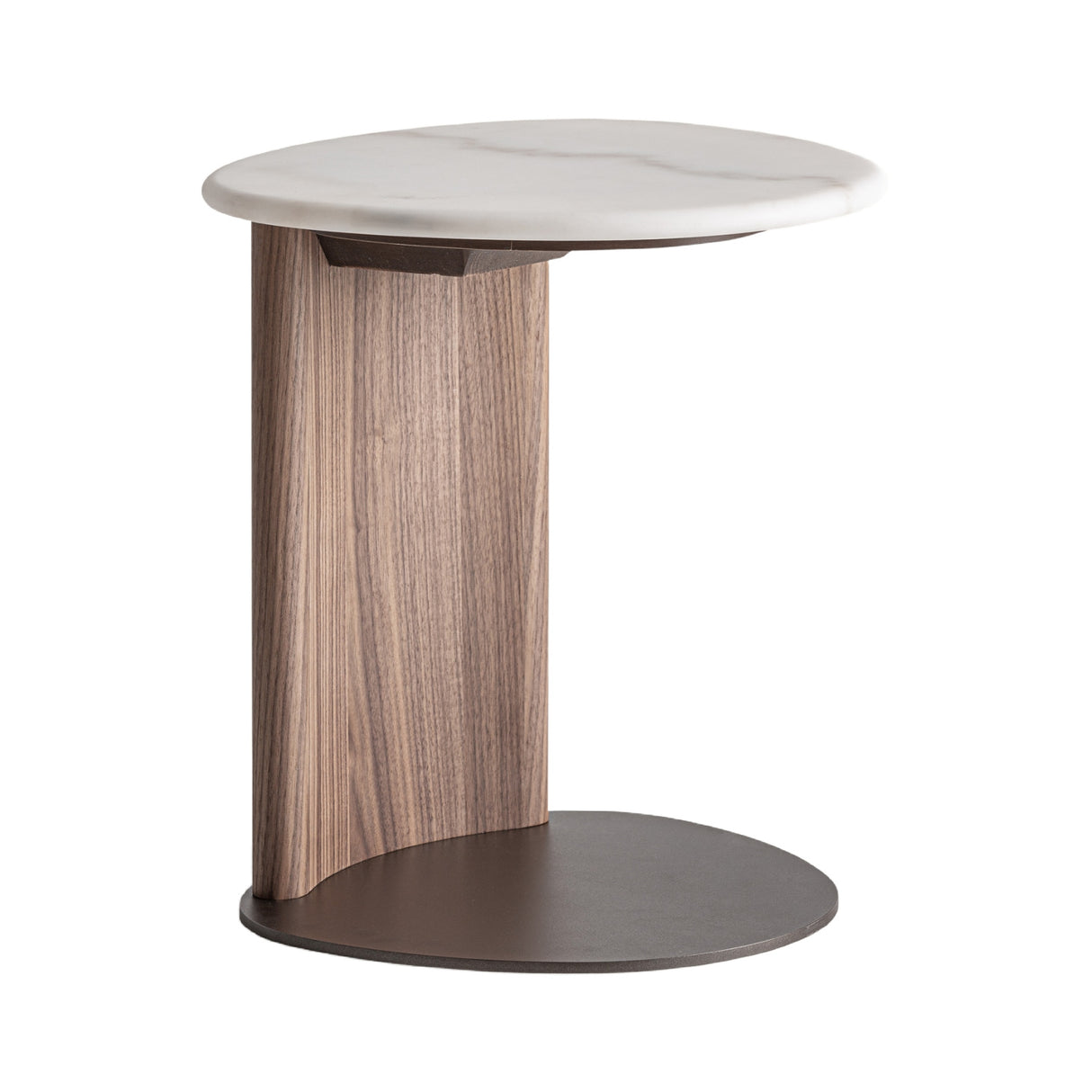 White Marble Round Side Table | Oroa.com