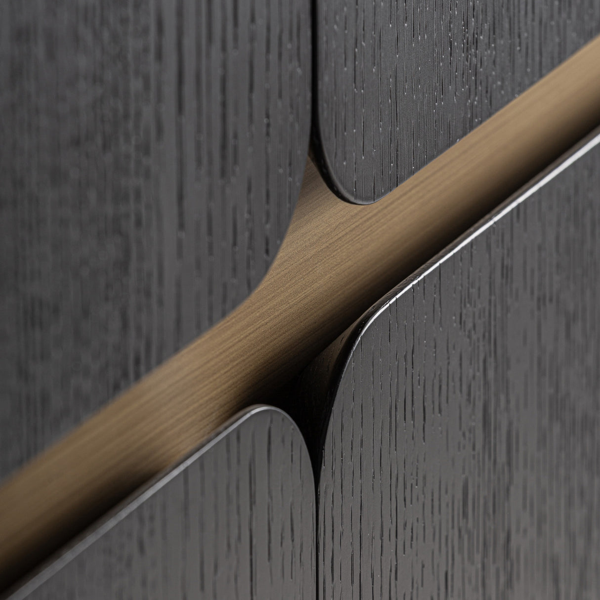 Black Wooden 4-Door Wardrobe | Oroa.com