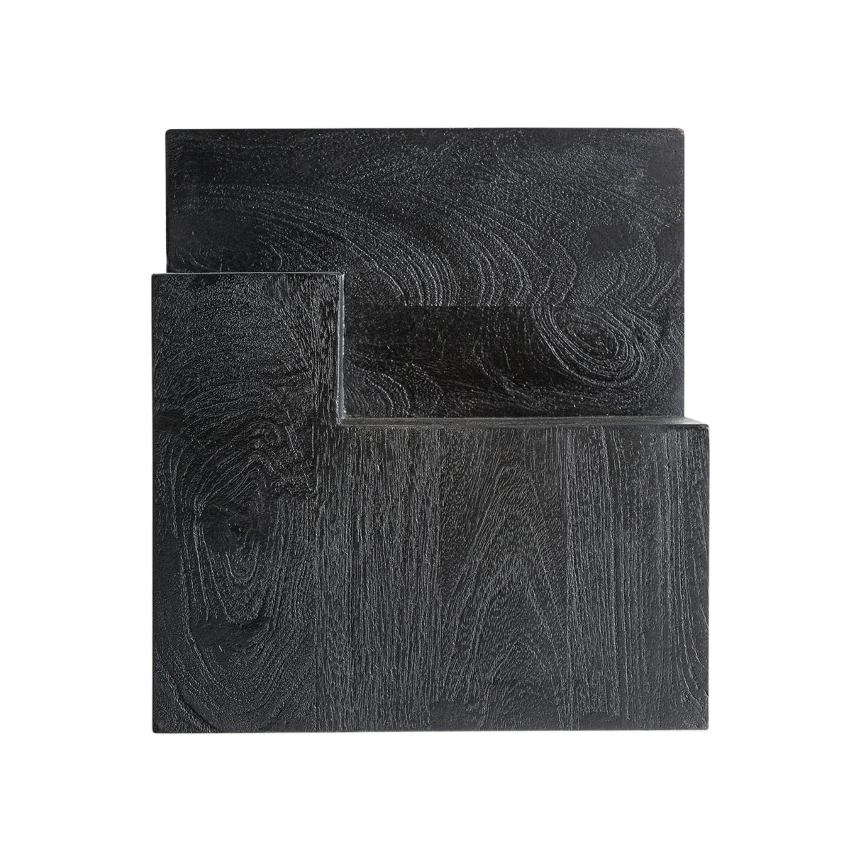 Modern furniture - Black Wooden Geometrical Side Table - www.oroa.com | Oroa.com