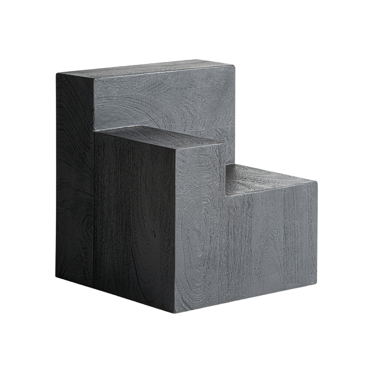 Modern furniture - Black Wooden Geometrical Side Table - www.oroa.com | Oroa.com