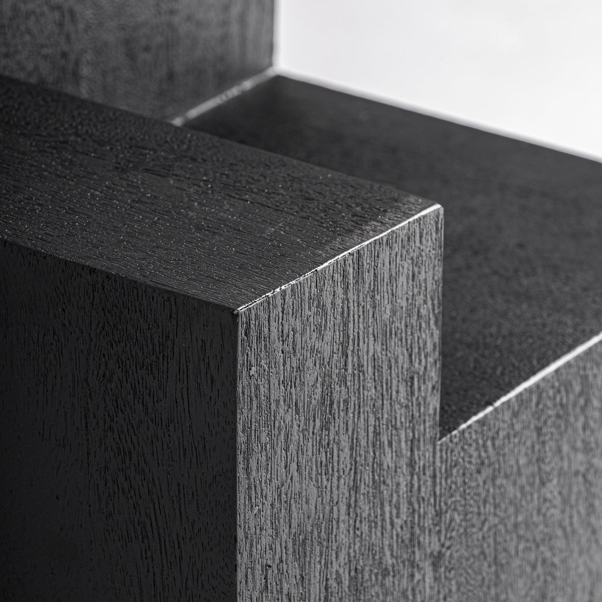 Modern furniture - Black Wooden Geometrical Side Table - www.oroa.com | Oroa.com