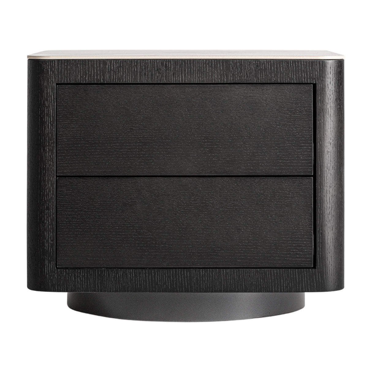 Modern European furniture - Gray Oak 2-Door Bedside Table - www.oroa.com | Oroa.com