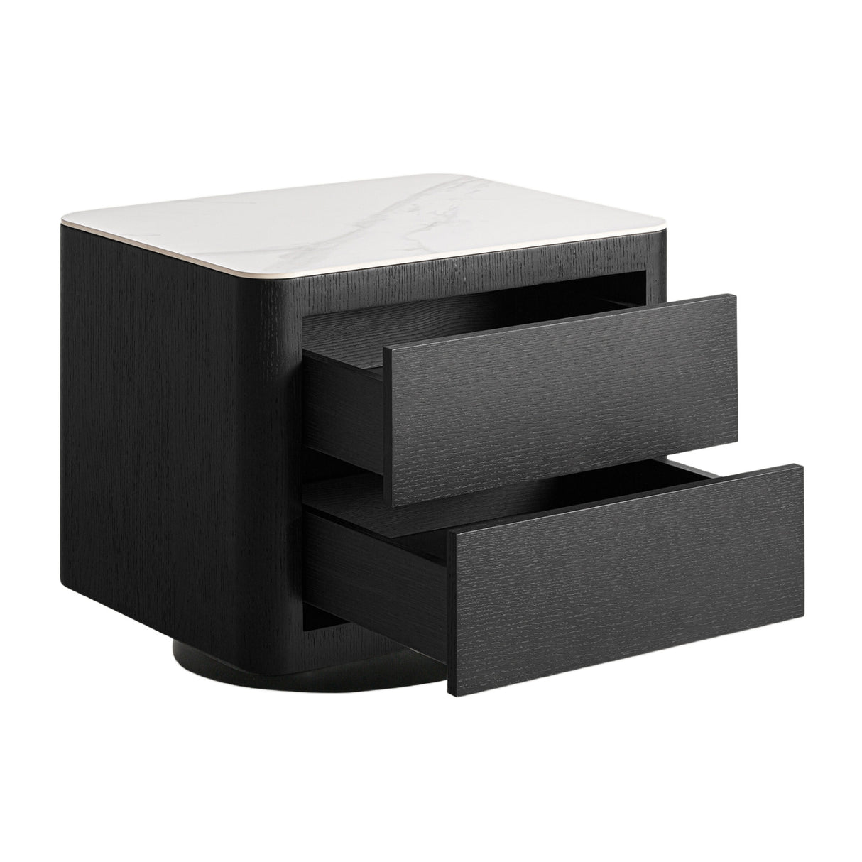 Modern European furniture - Gray Oak 2-Door Bedside Table - www.oroa.com | Oroa.com
