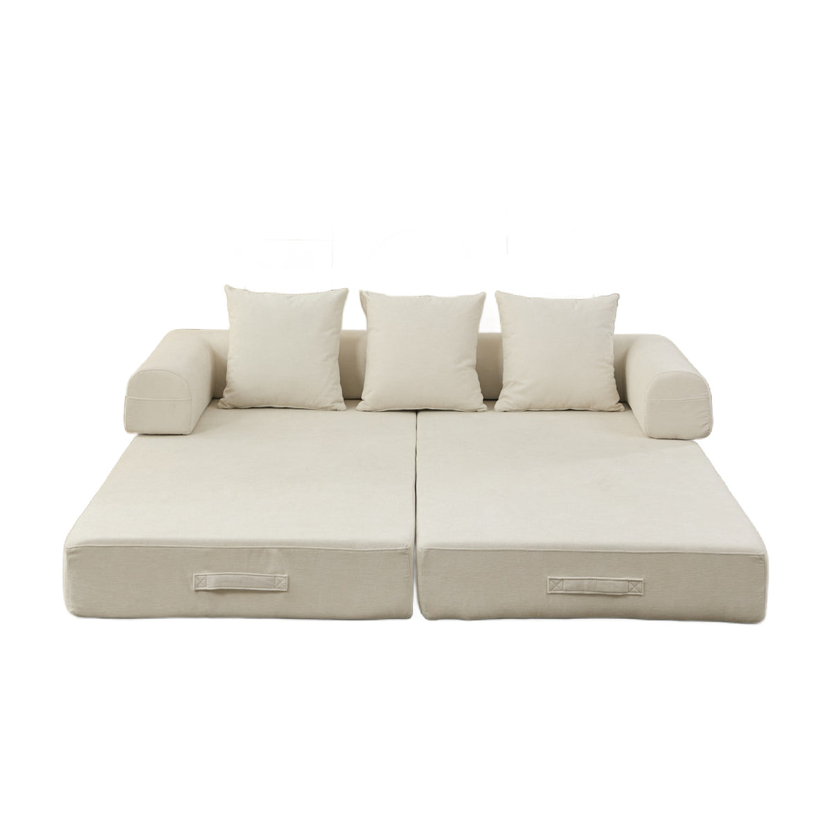 Chenille Upholstered Sofa Bed | OROA