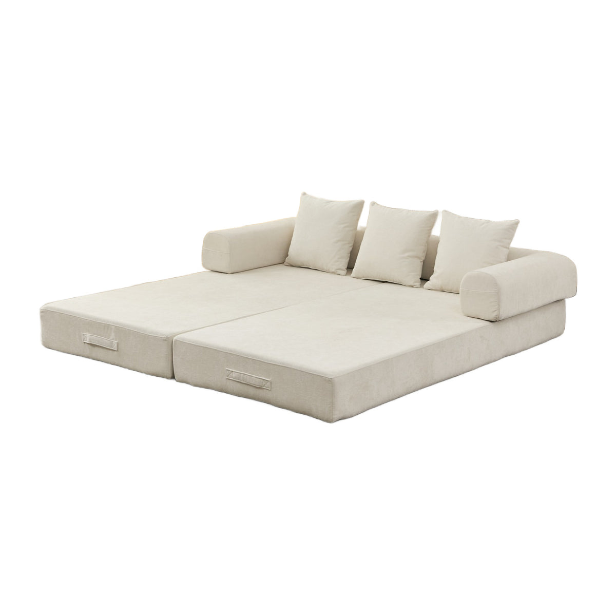 Chenille Upholstered Sofa Bed | OROA