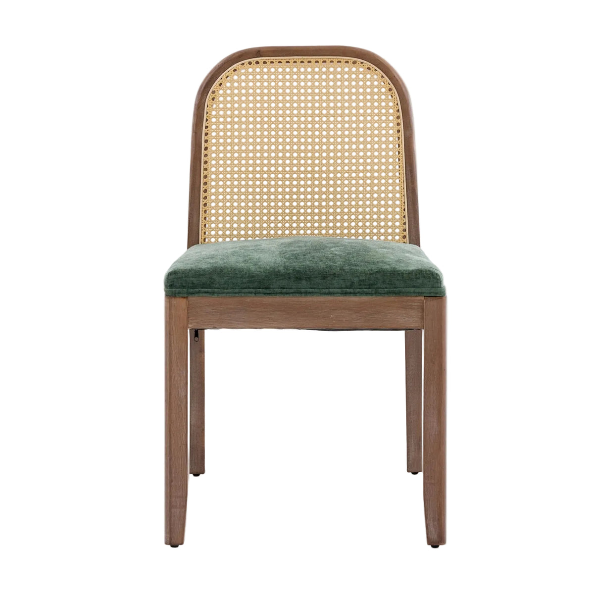 Modern European furniture - Curved Arched Cane Back Dining Chairs (2) - www.oroa.com