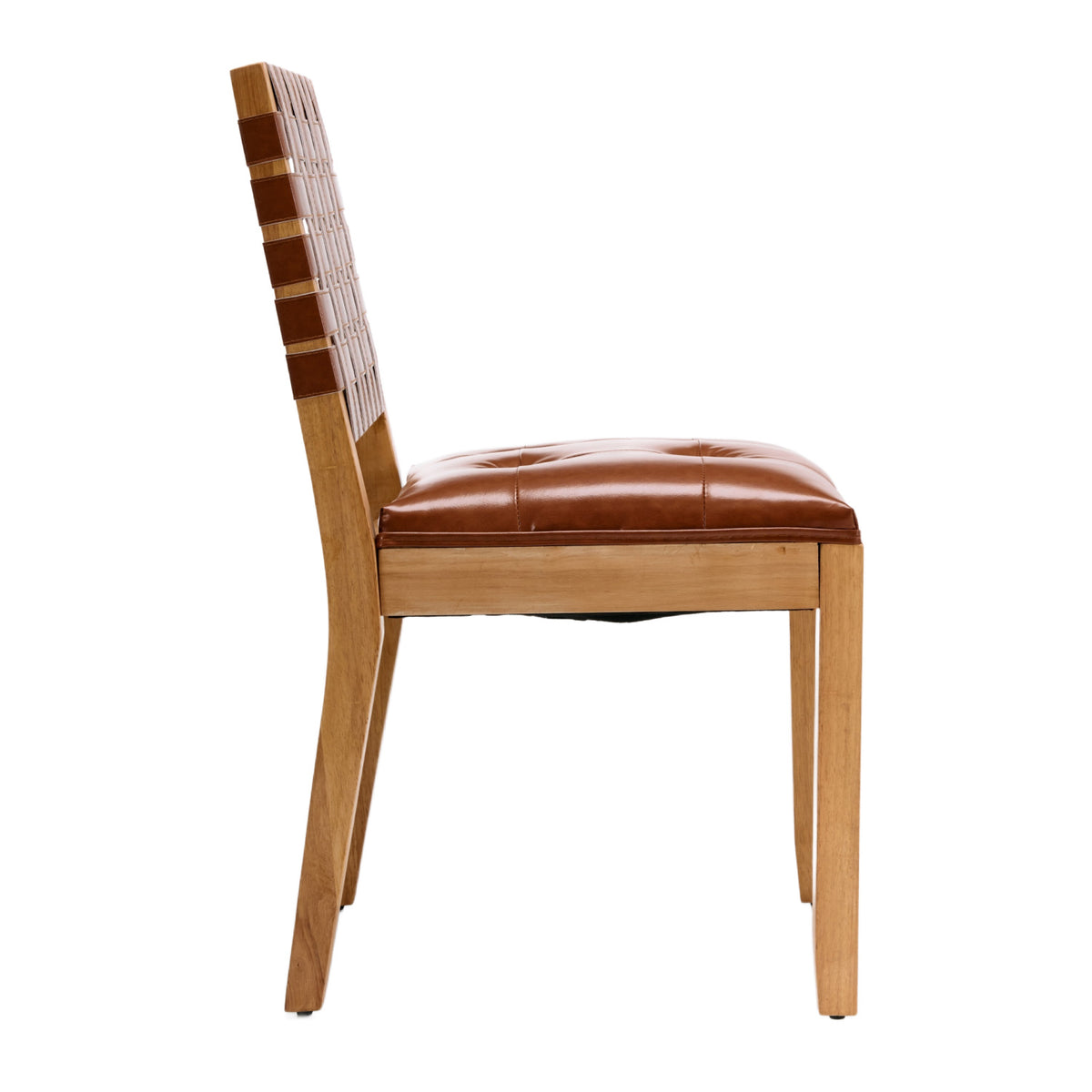 Woven PU Leather Dining Chairs (2) | OROA