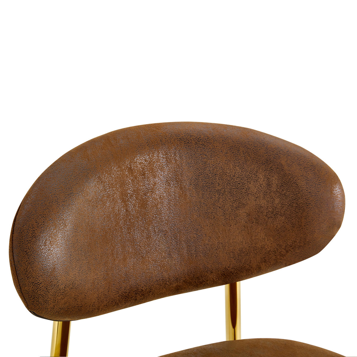 Curved‑Back Upholstered Bar Stools (2) | OROA