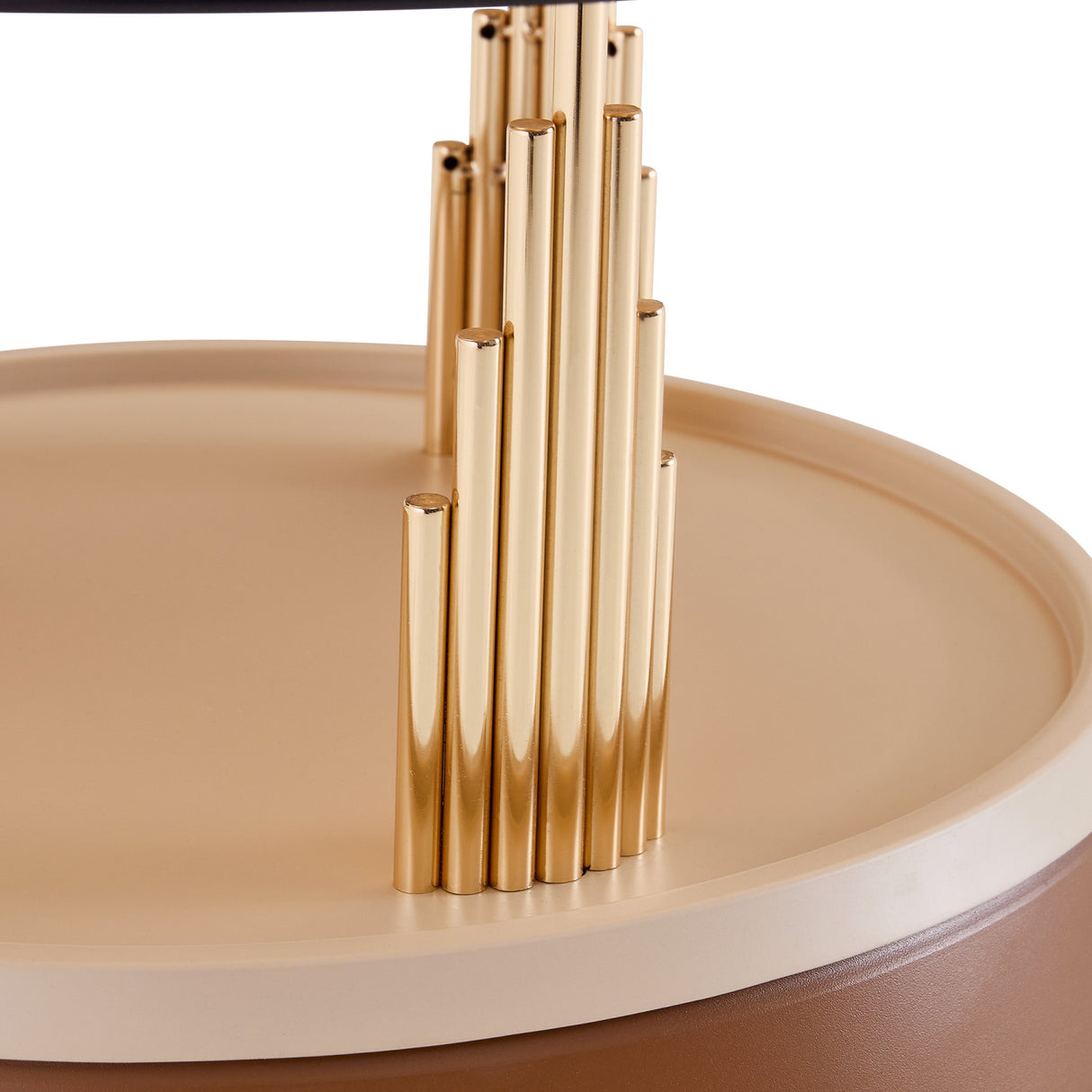 Brown Gold Nesting Coffee Table Set | OROA