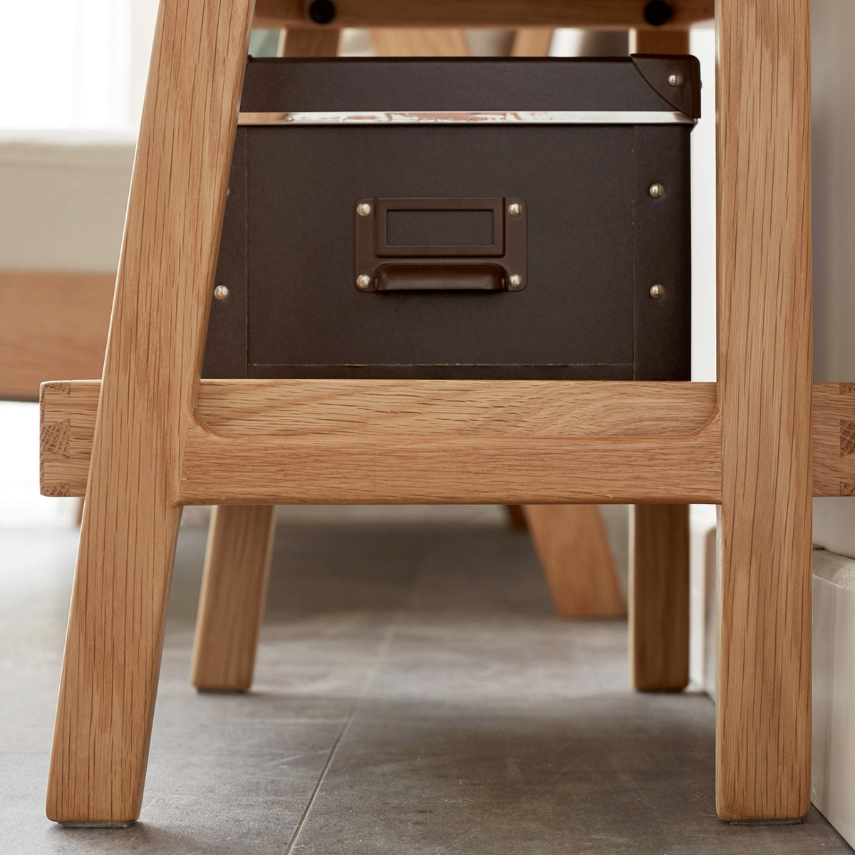 3-Tier Beech Wood Ladder Bookcase | OROA