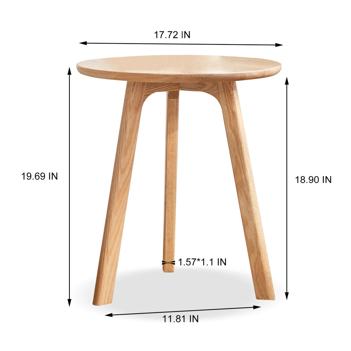 Modern European furniture - Round Wooden End Table - www.oroa.com