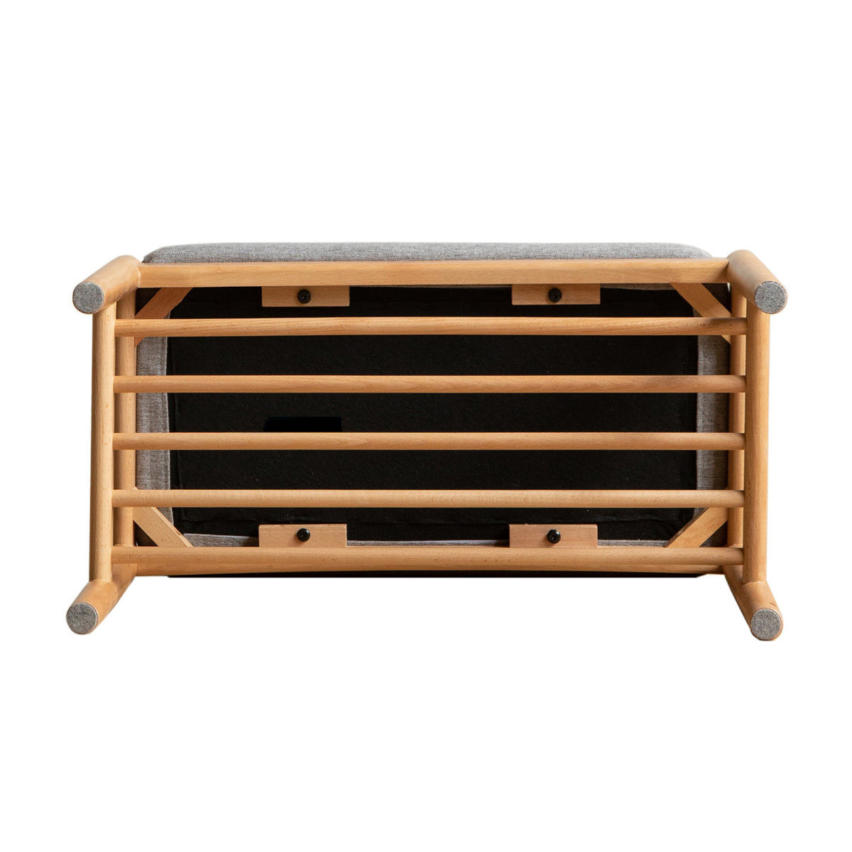 Modern European furniture - Natural Mid-Century Modern Storage Bench- www.oroa.com