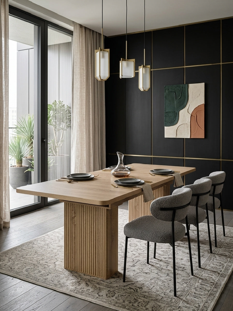 Modern Oak Extendable Dining Table | OROA