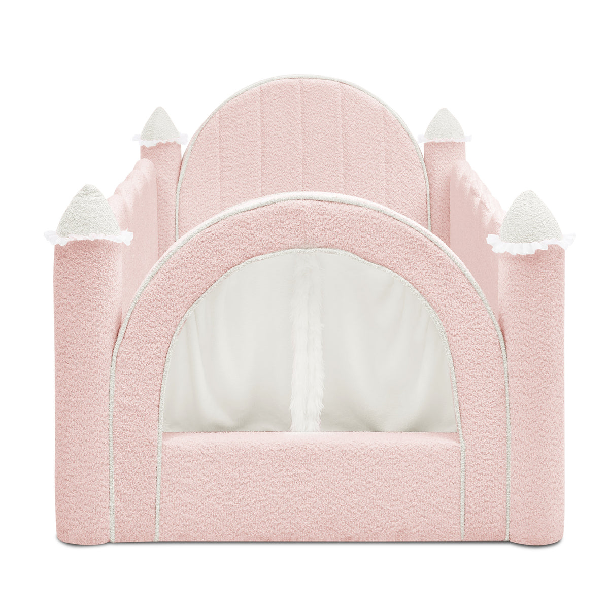 Pink Twin Size Solid Wood Bed Frame | OROA Kids