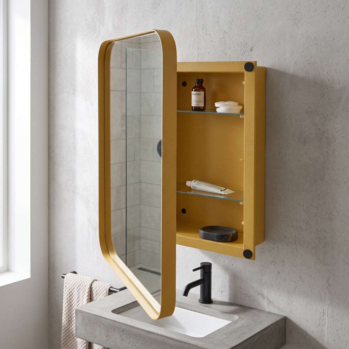 Bathroom Storage Medicine Cabinet with Mirror | OROA