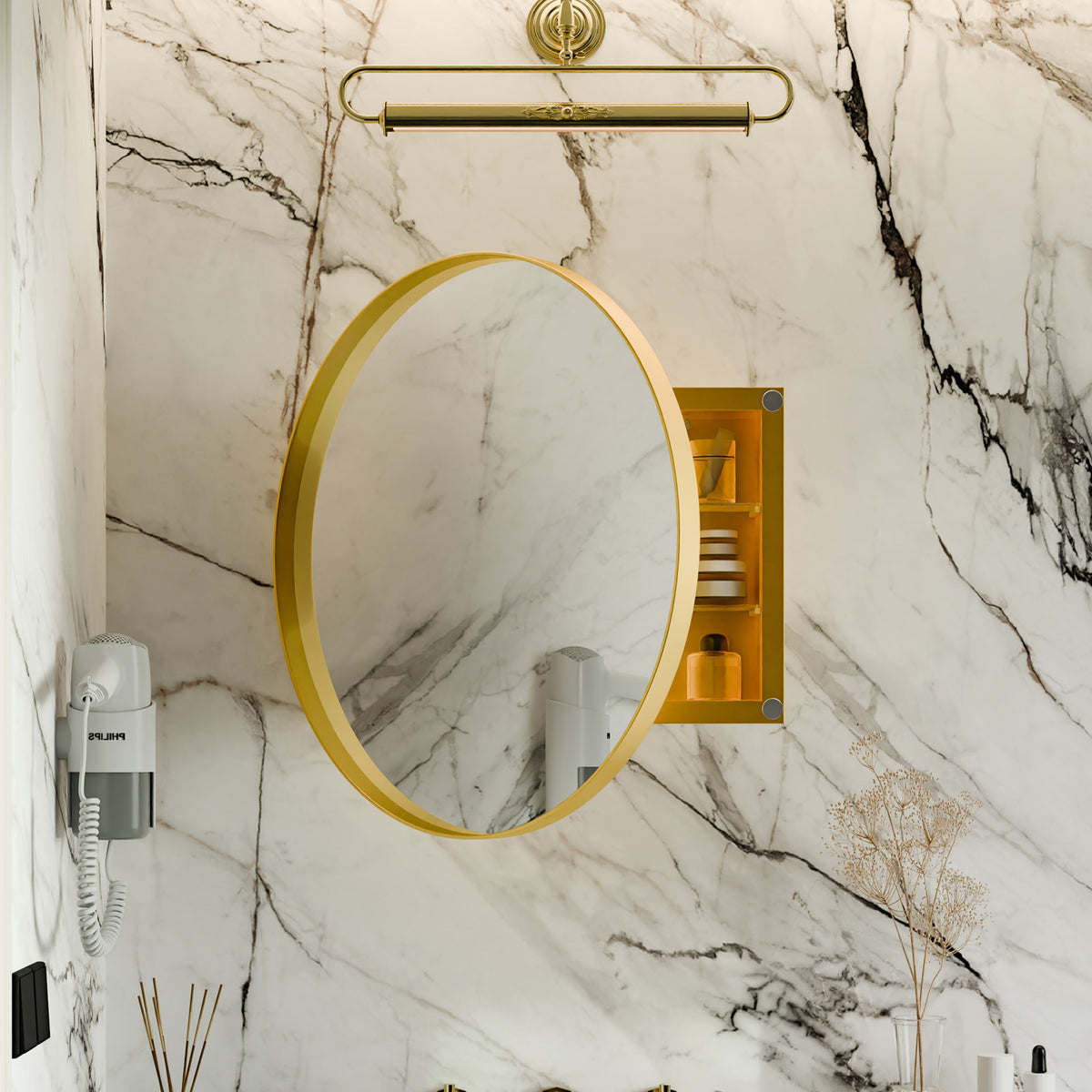 Wall Mounted Mirror with Storage | OROA