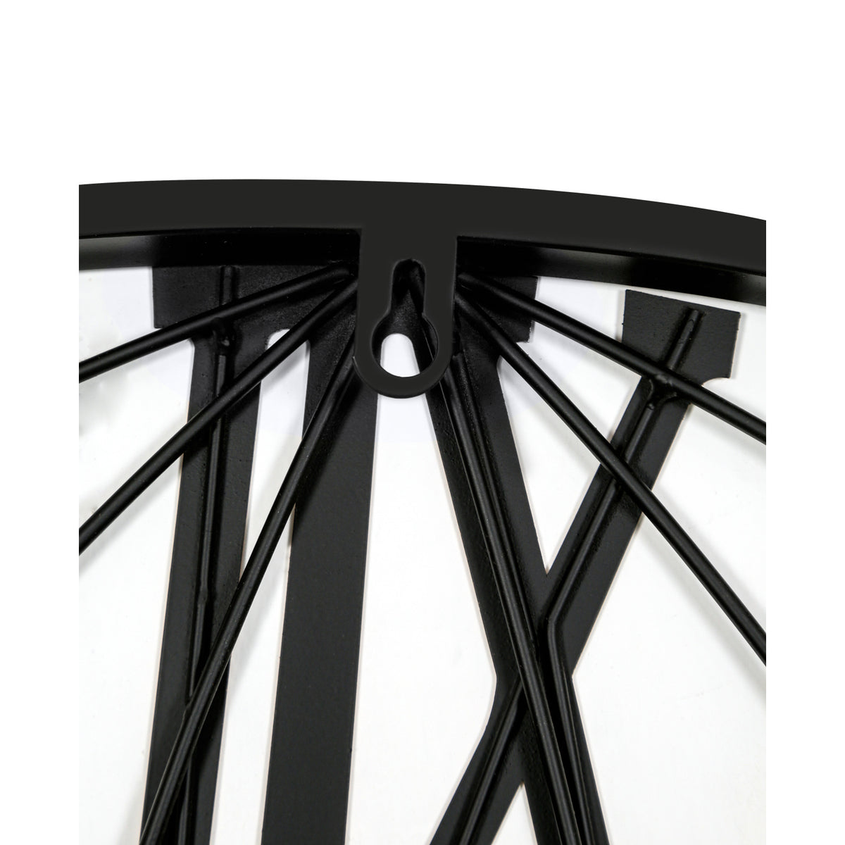 Modern European furniture - Modern Black Metal World Map Wall Clock - www.oroa.com