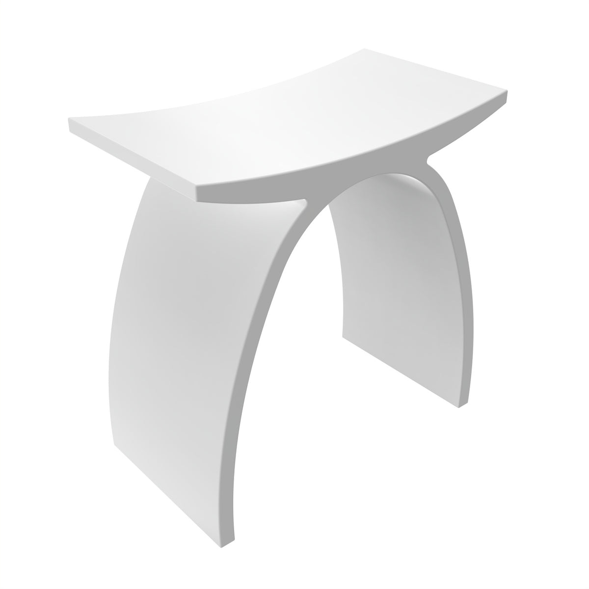 White Arched Bathroom Stool | OROA