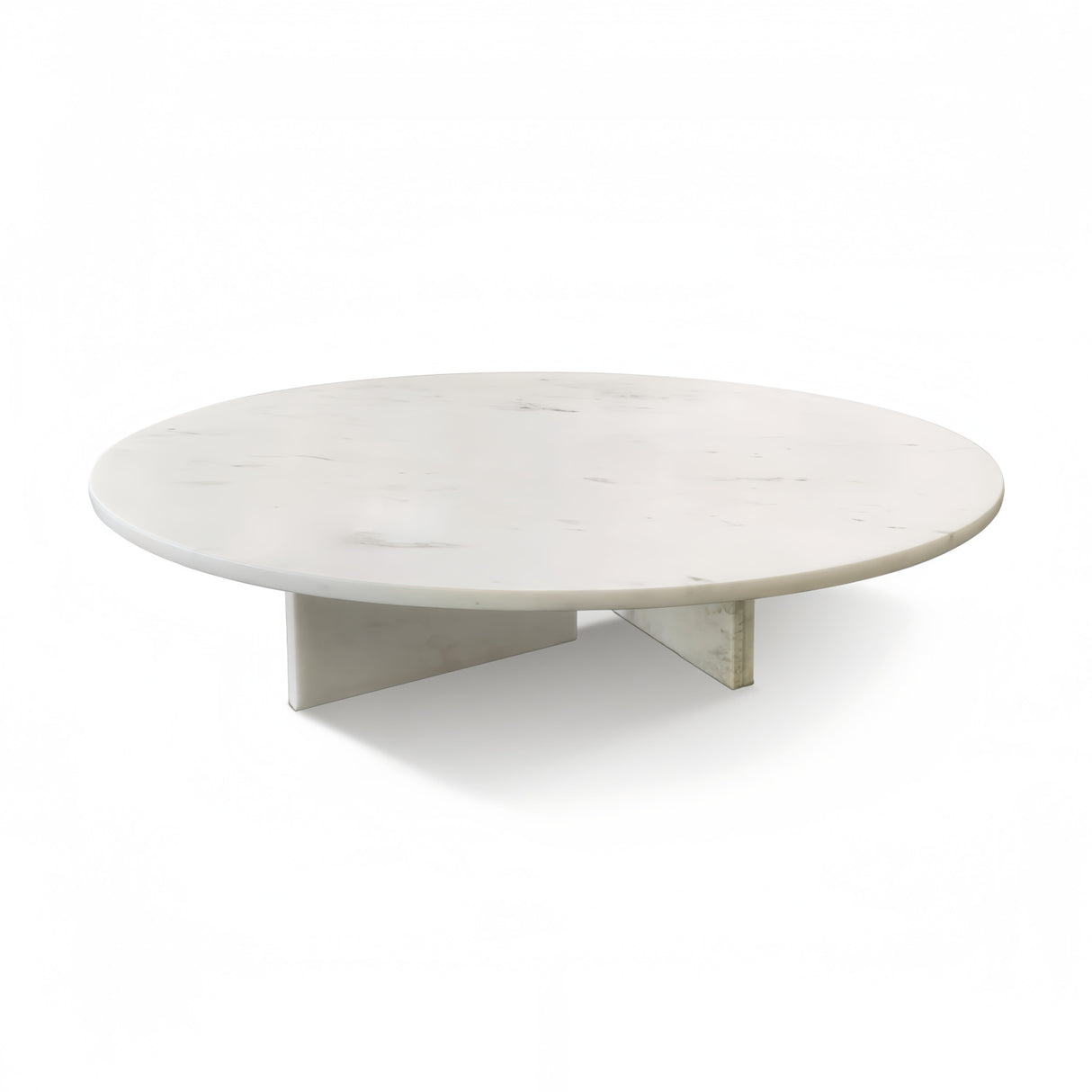 White Round Marble Coffee Table | OROA