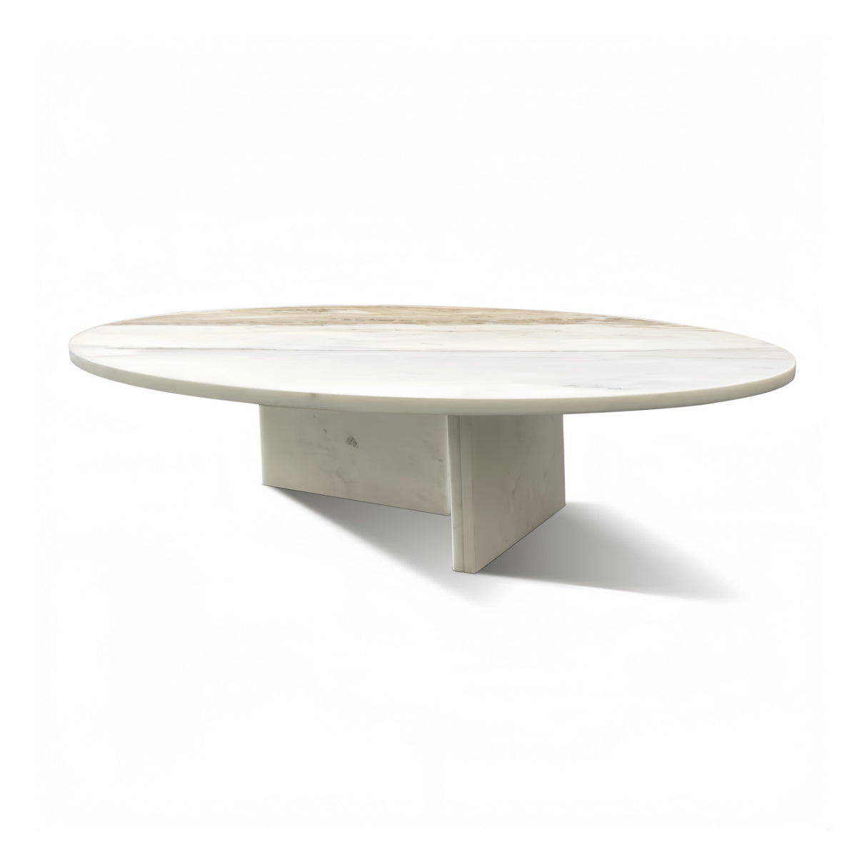 White Round Marble Coffee Table | OROA