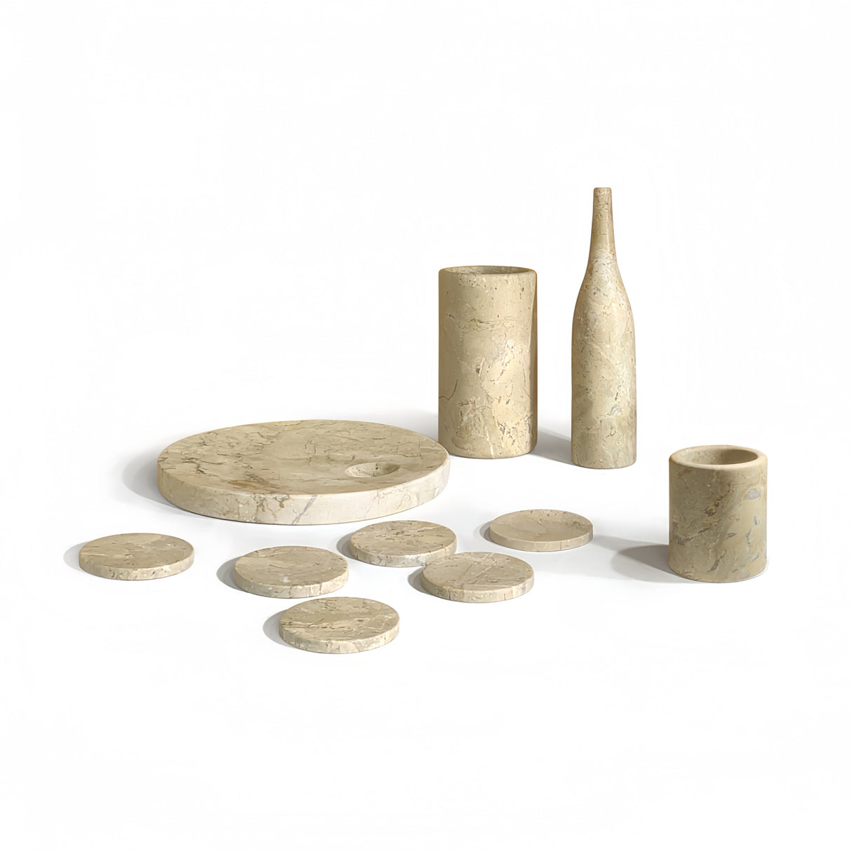 Luxury Natural Marble Dining Room Accessories Set (10) | OROA