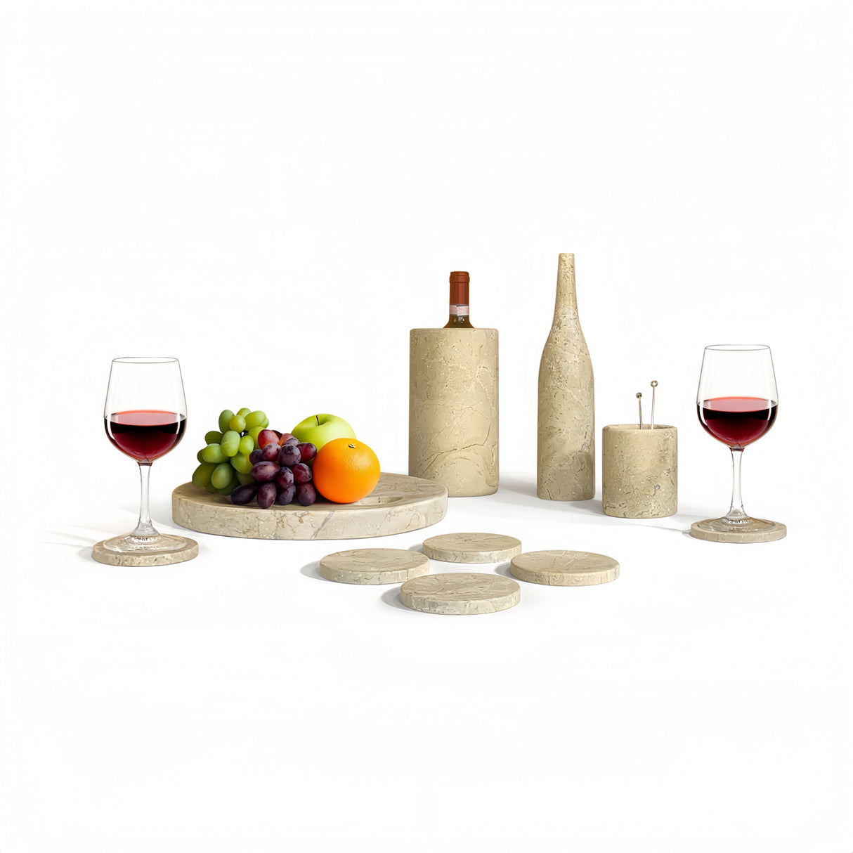 Luxury Natural Marble Dining Room Accessories Set (10) | OROA