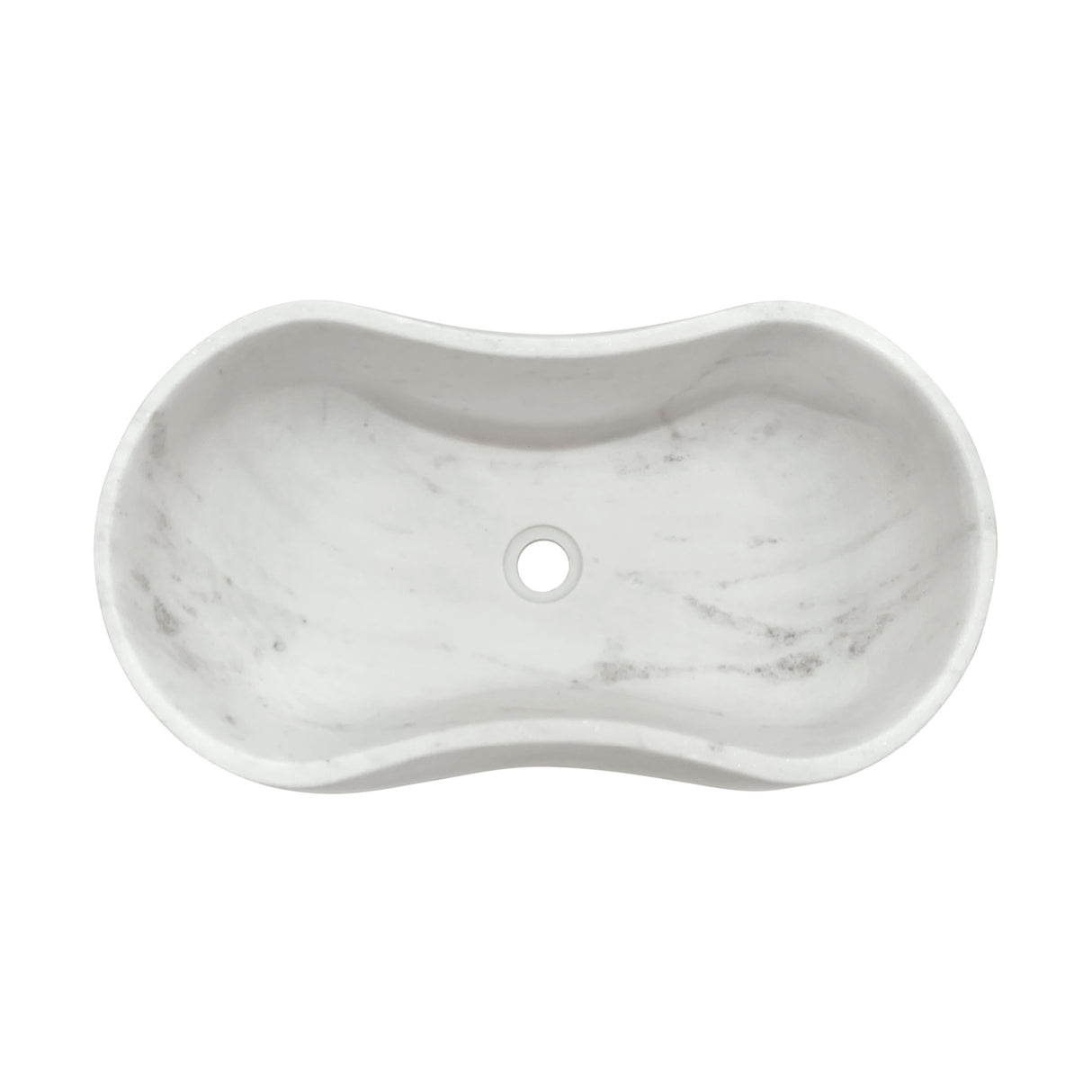 White Marble Bathroom Vessel Sink | OROA