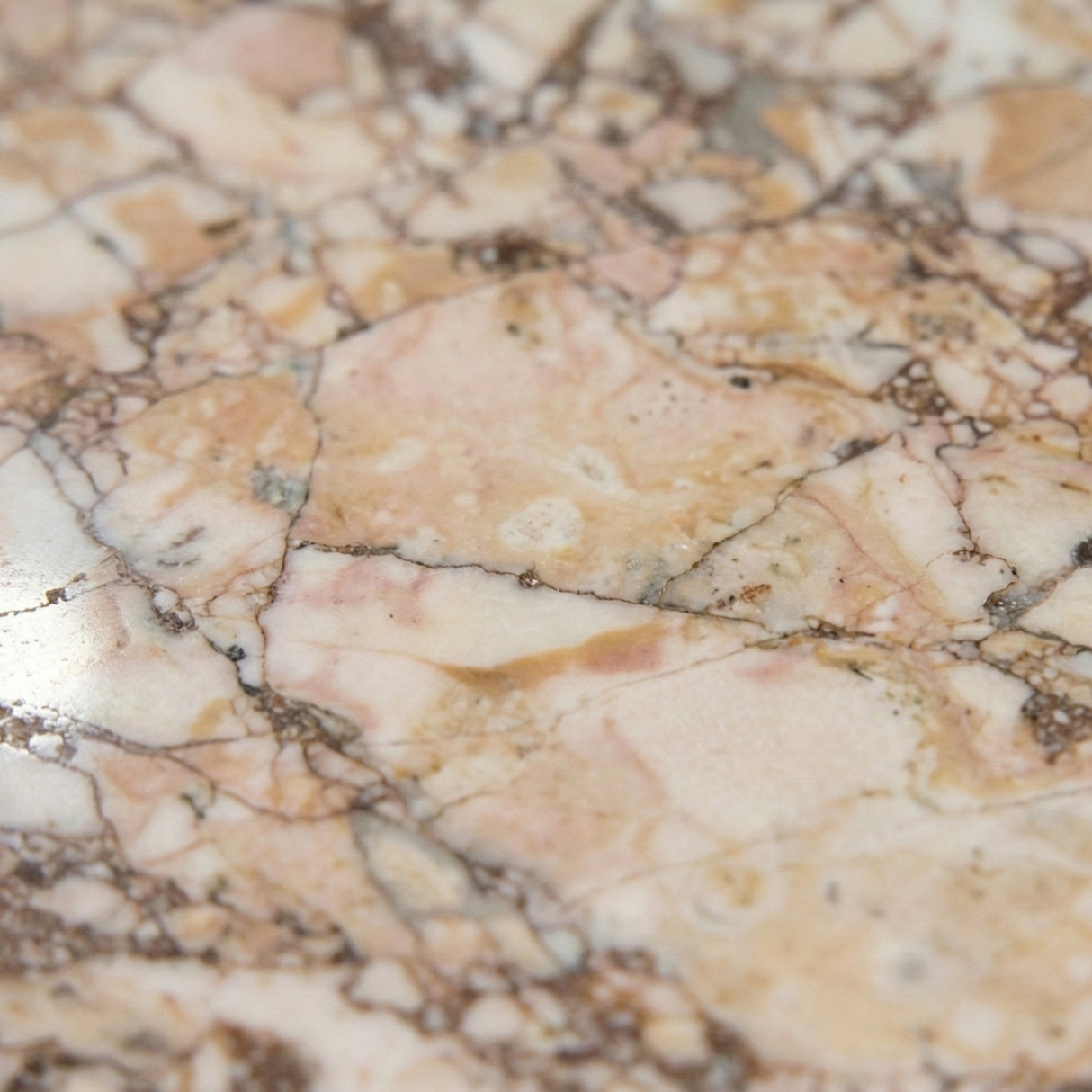 Pink Hexagonal Marble Side Table | OROA