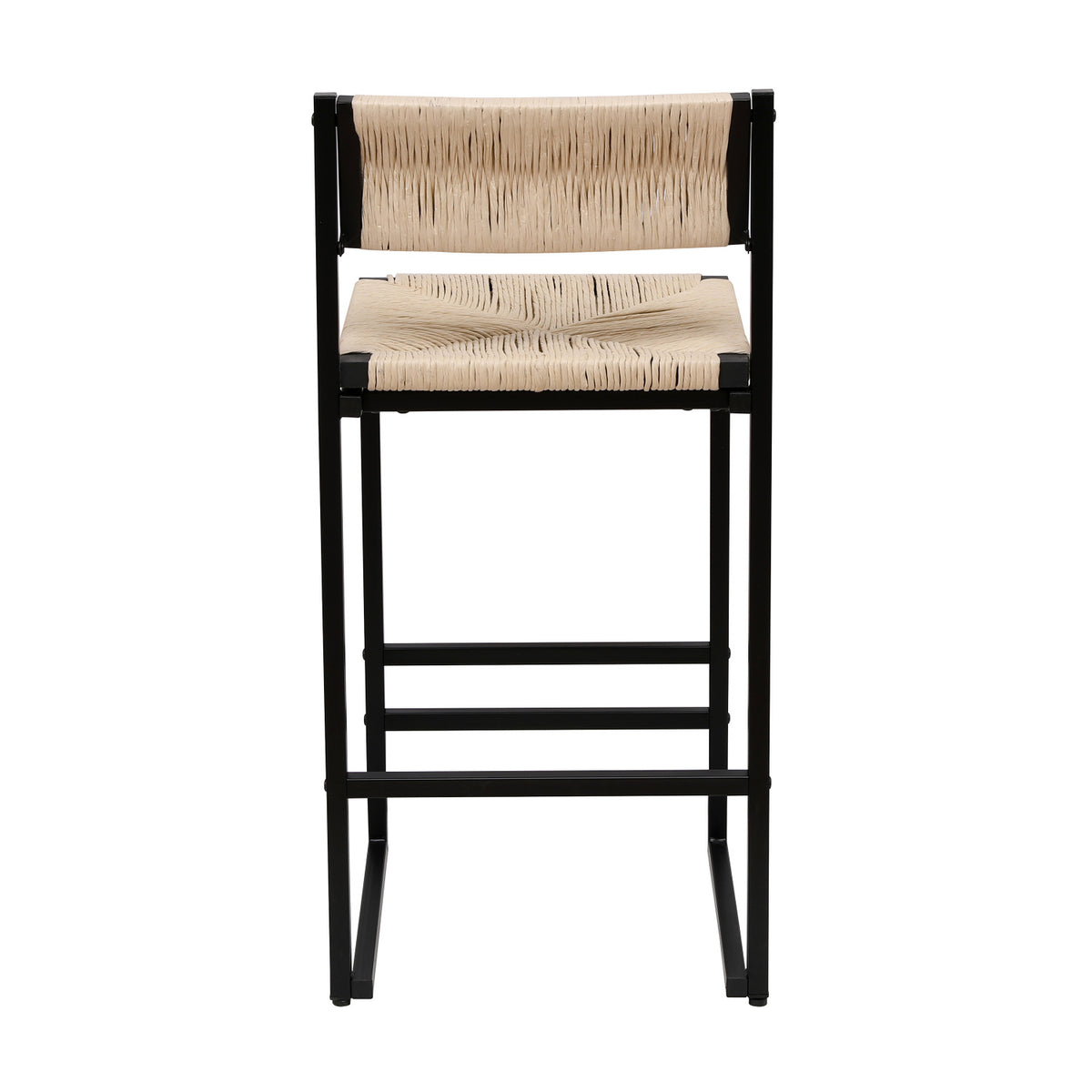 Creamy White Woven Bar Stools (2) | OROA