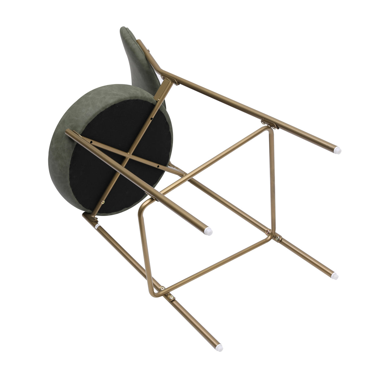 Modern Leather Upholstered Bar Stools (2) | OROA