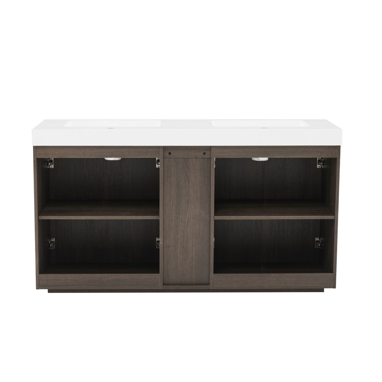 Smoked Oak Bathroom Vanity with Sink | OROA