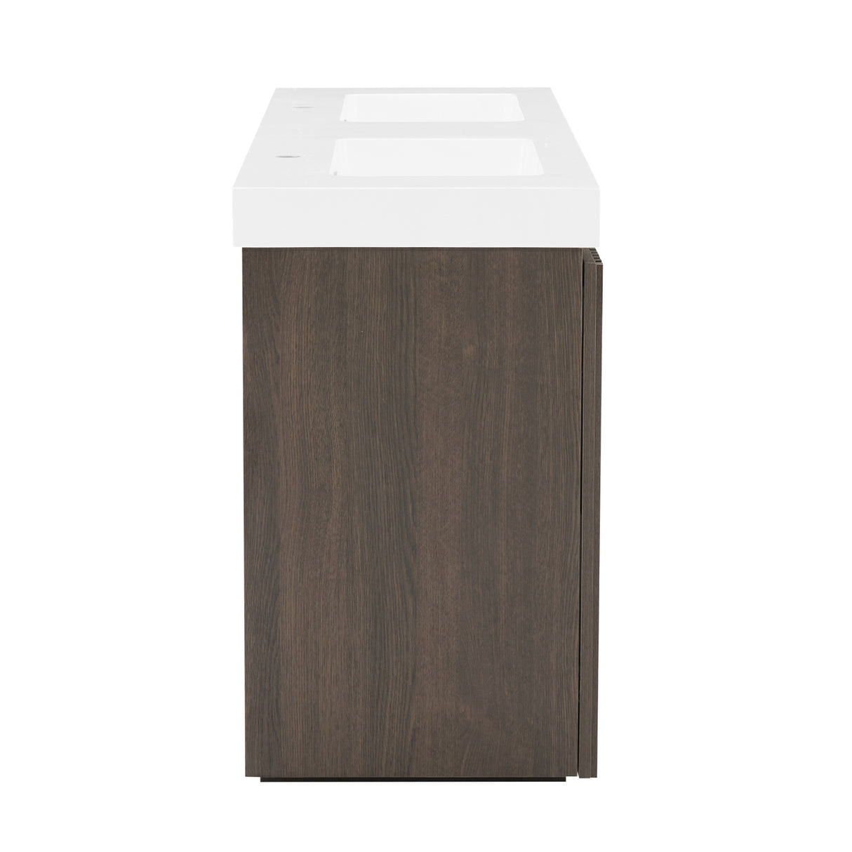 Smoked Oak Bathroom Vanity with Sink | OROA