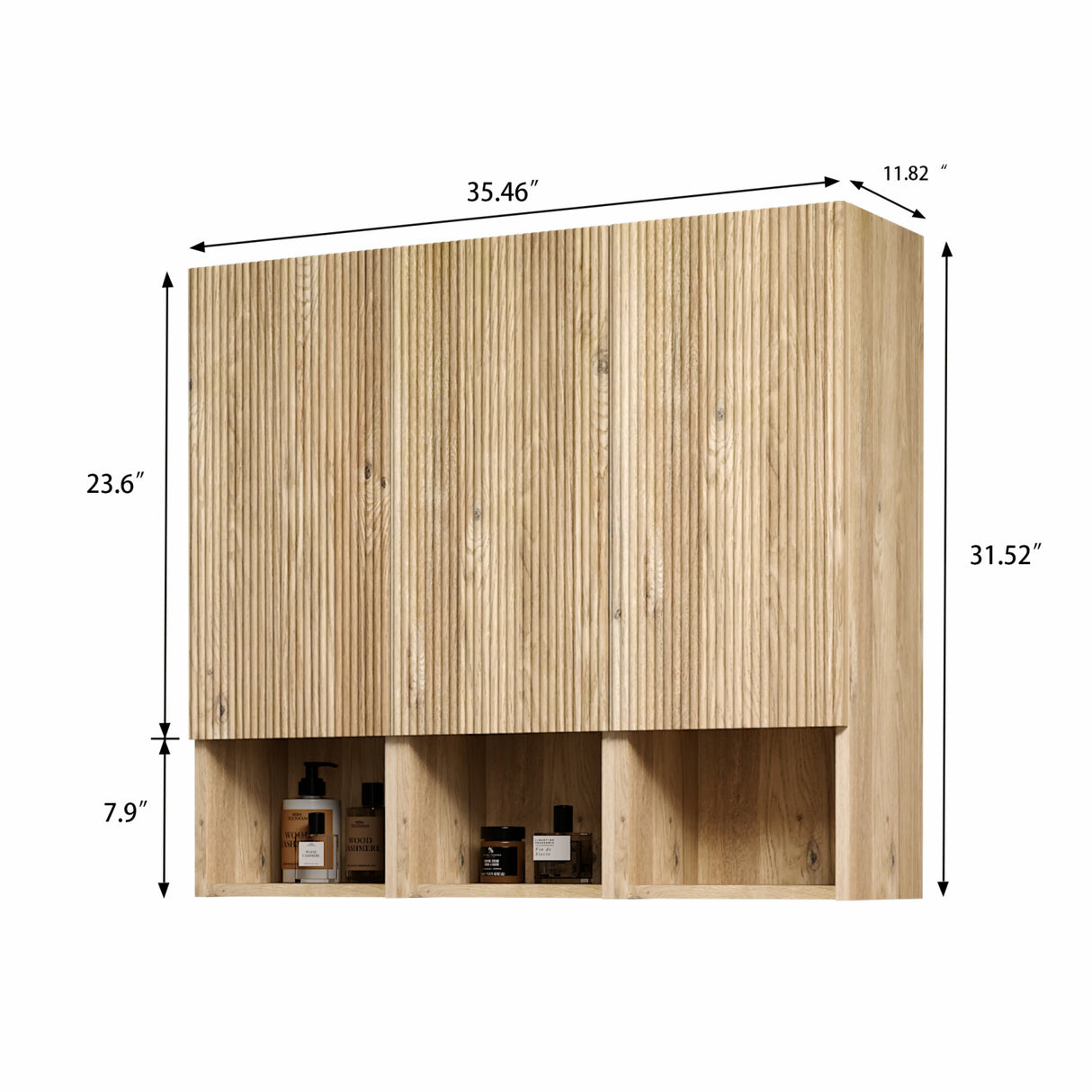 Oak Wall-mounted Bathroom Cabinet | OROA