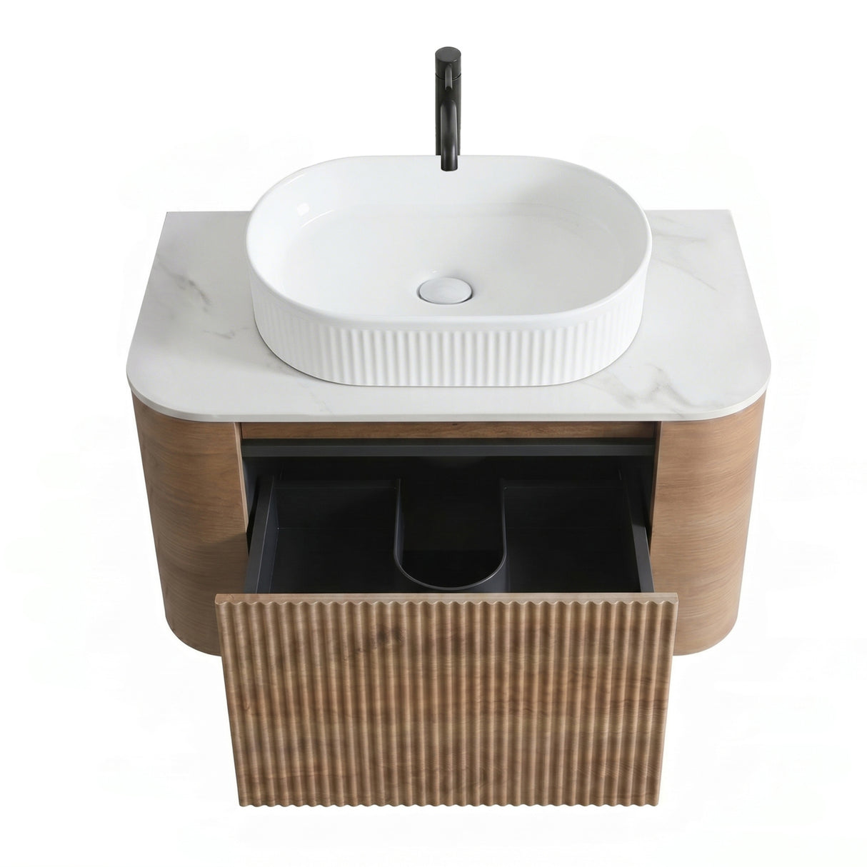 Honey Oak Bathroom Vanity with Sink | OROA