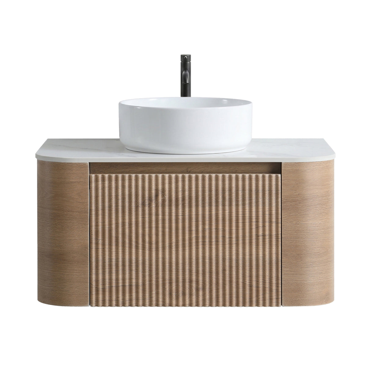 Erba Honey Oak Bathroom Vanity with Sink | OROA