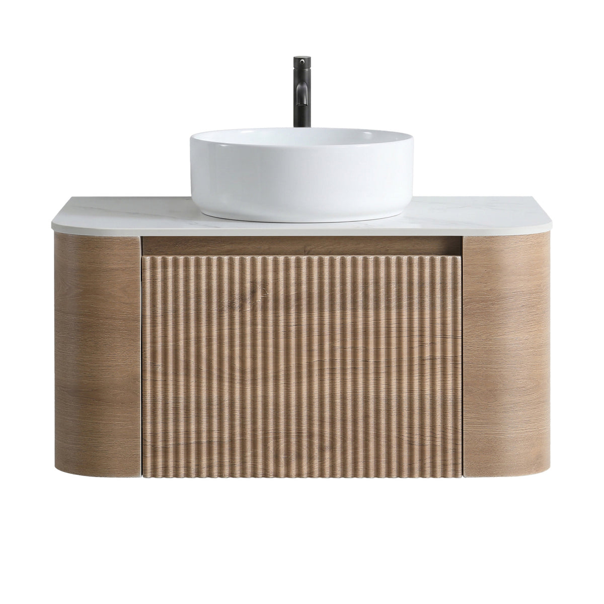 Erba Honey Oak Bathroom Vanity with Sink | OROA