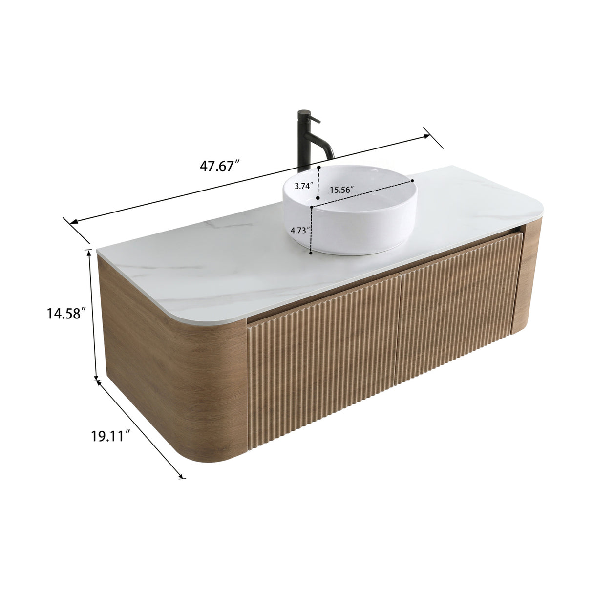 Erba Bathroom Vanity and Sink | OROA