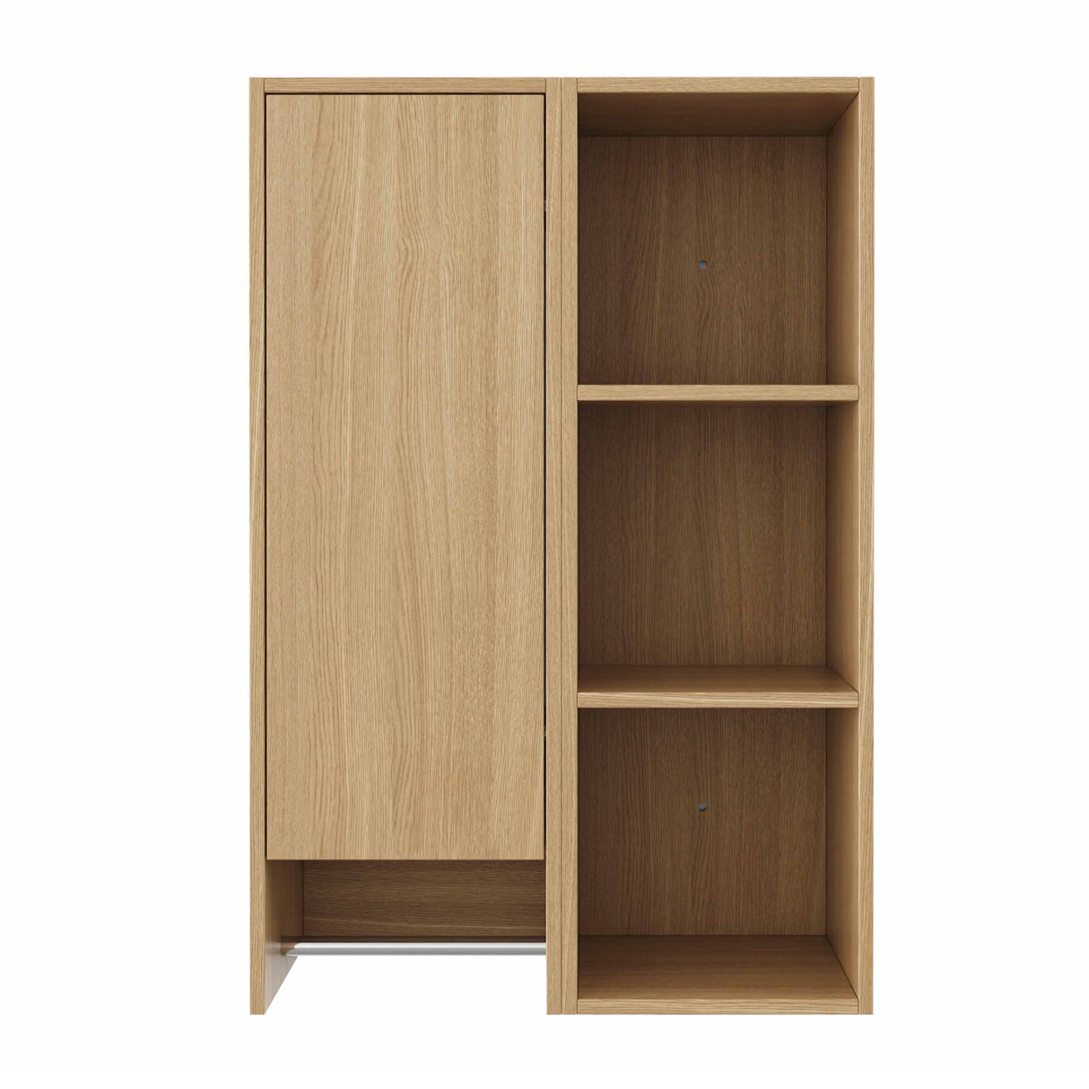 Modern European furniture - Oak Wall-Mounted Bathroom Side Cabinet - www.oroa.com