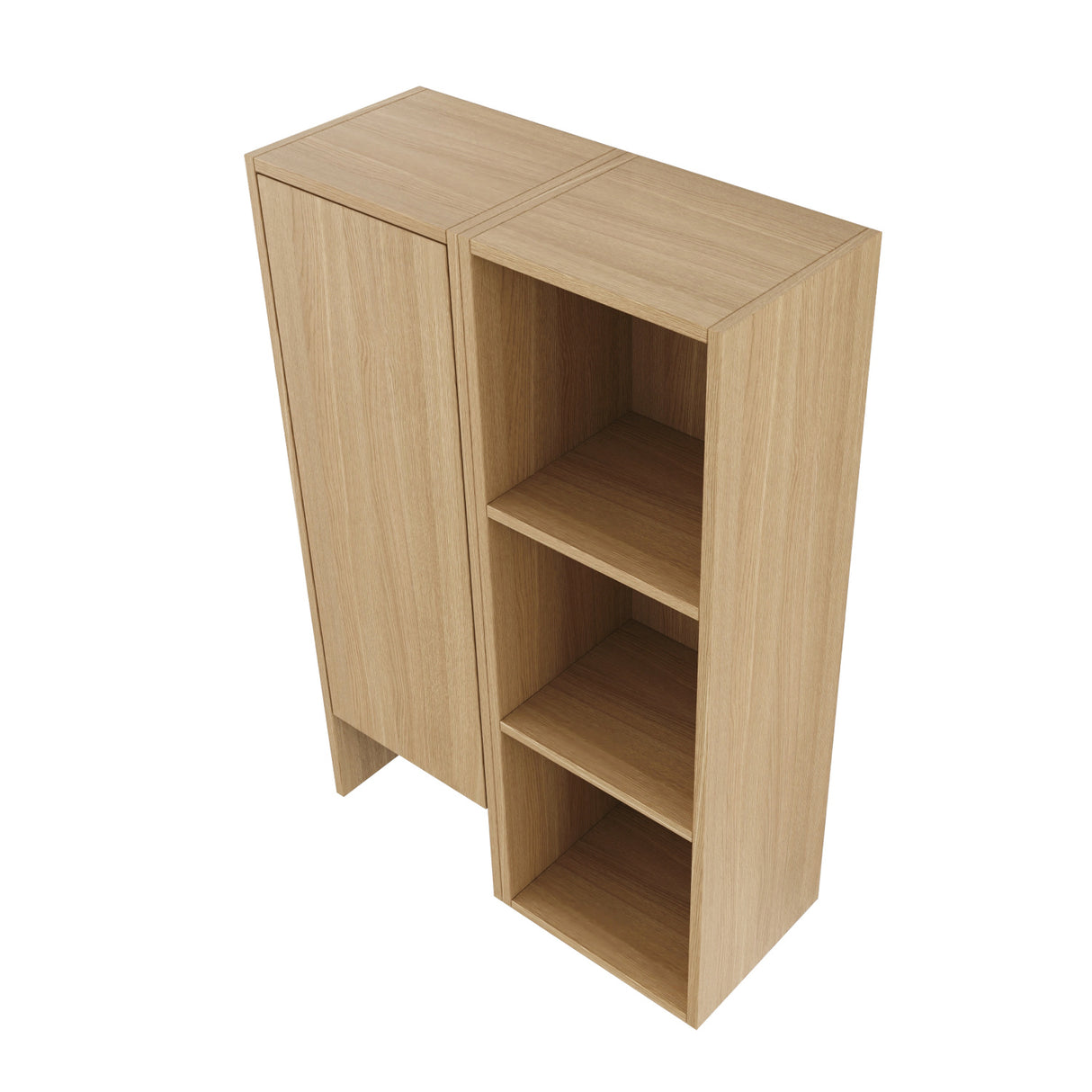Modern European furniture - Oak Wall-Mounted Bathroom Side Cabinet - www.oroa.com