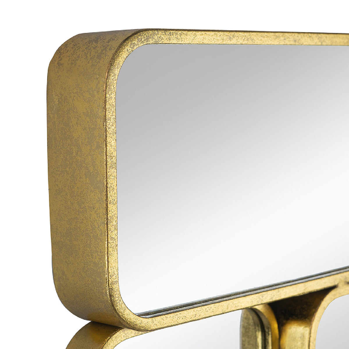 Modern European furniture - Gold Metal Framed Wall Mirror - www.oroa.com