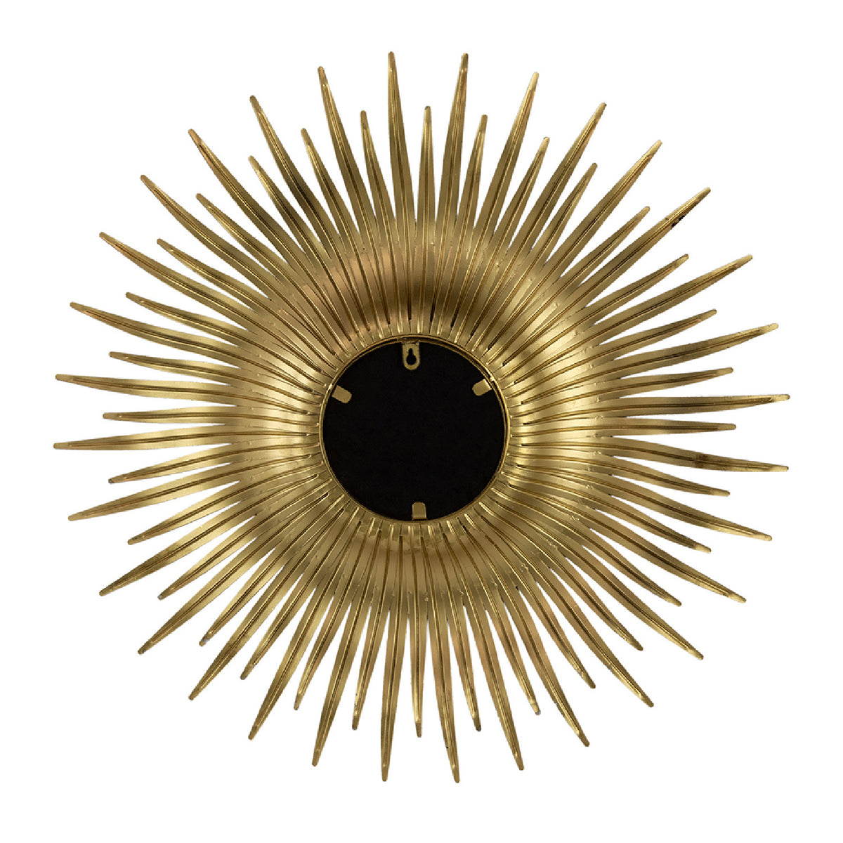 Modern European furniture - Gold Sunburst Metal Wall Mirror - www.oroa.com