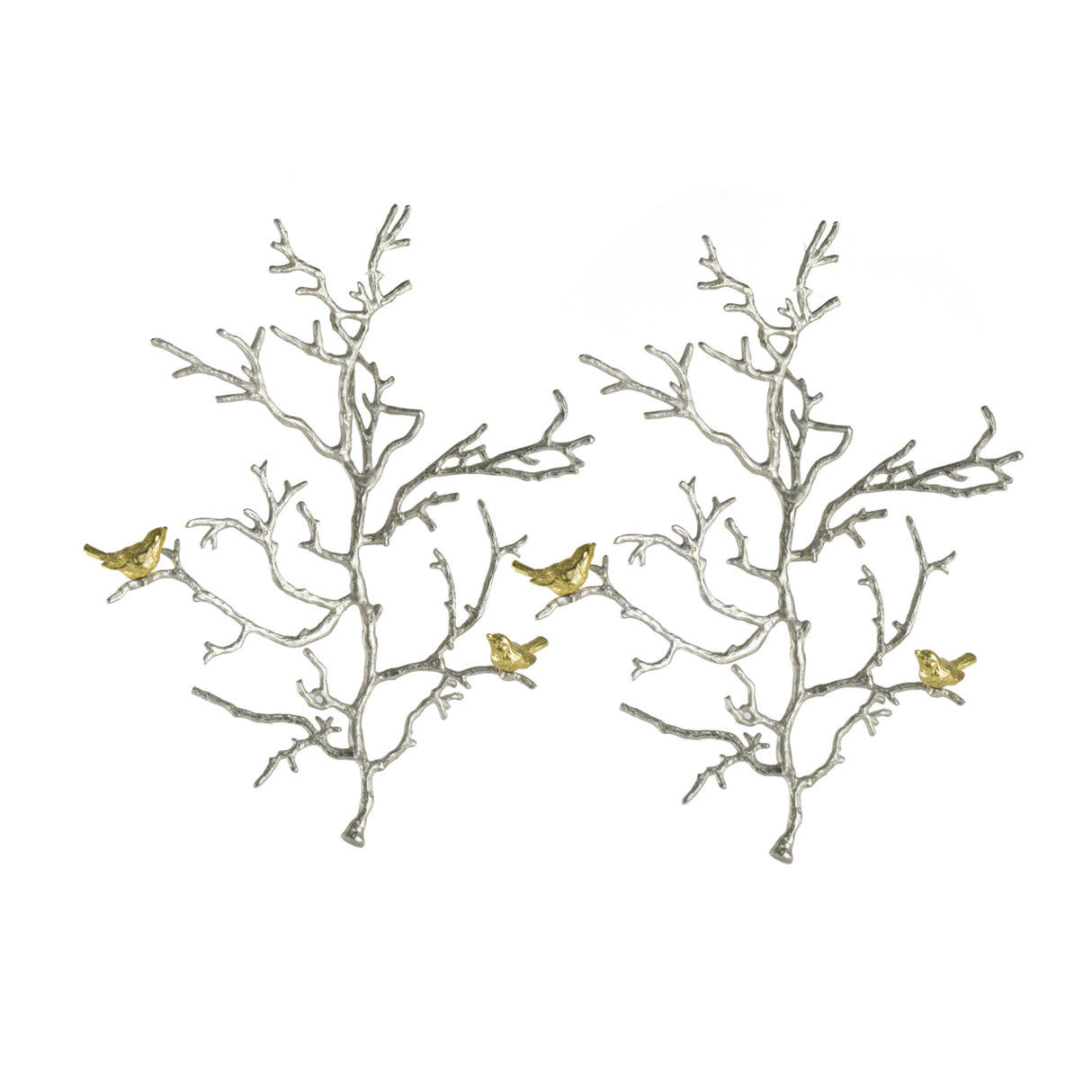 Metal Branch Wall Sculpture Set (2) | OROA