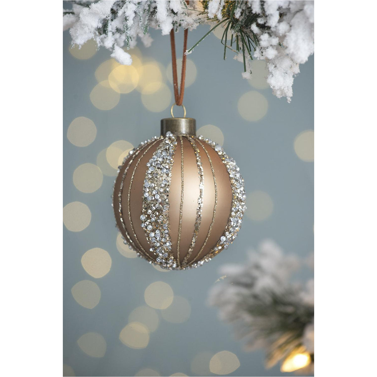 Golden Christmas Decorative Balls (6) | OROA