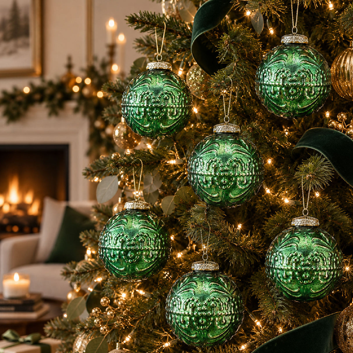 Christmas Decorative Hanging Balls (6) | OROA