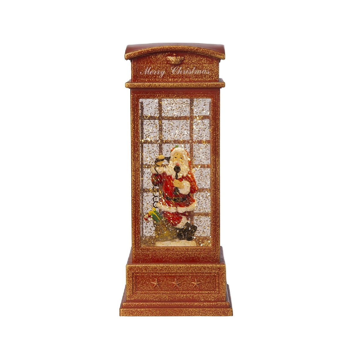 Phone Booth With Santa Christmas Decor | OROA