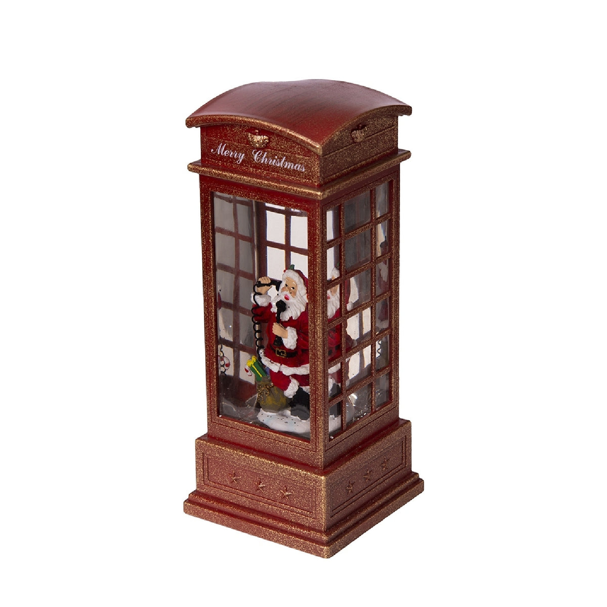 Phone Booth With Santa Christmas Decor | OROA